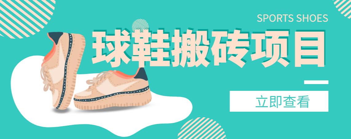 【搬砖必备】外面收费998的球鞋搬砖项目，月入轻松5000+的项目案例解析速创网赚项目-副业赚钱-互联网创业-资源整合速创园
