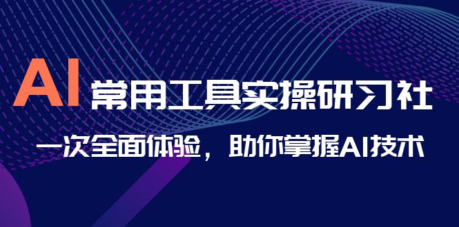 AI-常用工具实操研习社，一次全面体验，助你掌握AI技术速创网赚项目-副业赚钱-互联网创业-资源整合速创园
