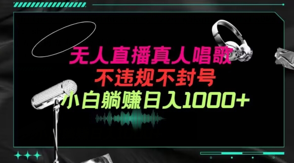 抖音24小时无人直播音乐，不违规，不封号纯撸音浪，小白实操当天日入1000+速创网赚项目-副业赚钱-互联网创业-资源整合速创园