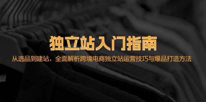 （12882期）独立站入门指南：从选品到建站，全面解析跨境电商独立站运营技巧与爆品…速创网赚项目-副业赚钱-互联网创业-资源整合速创园