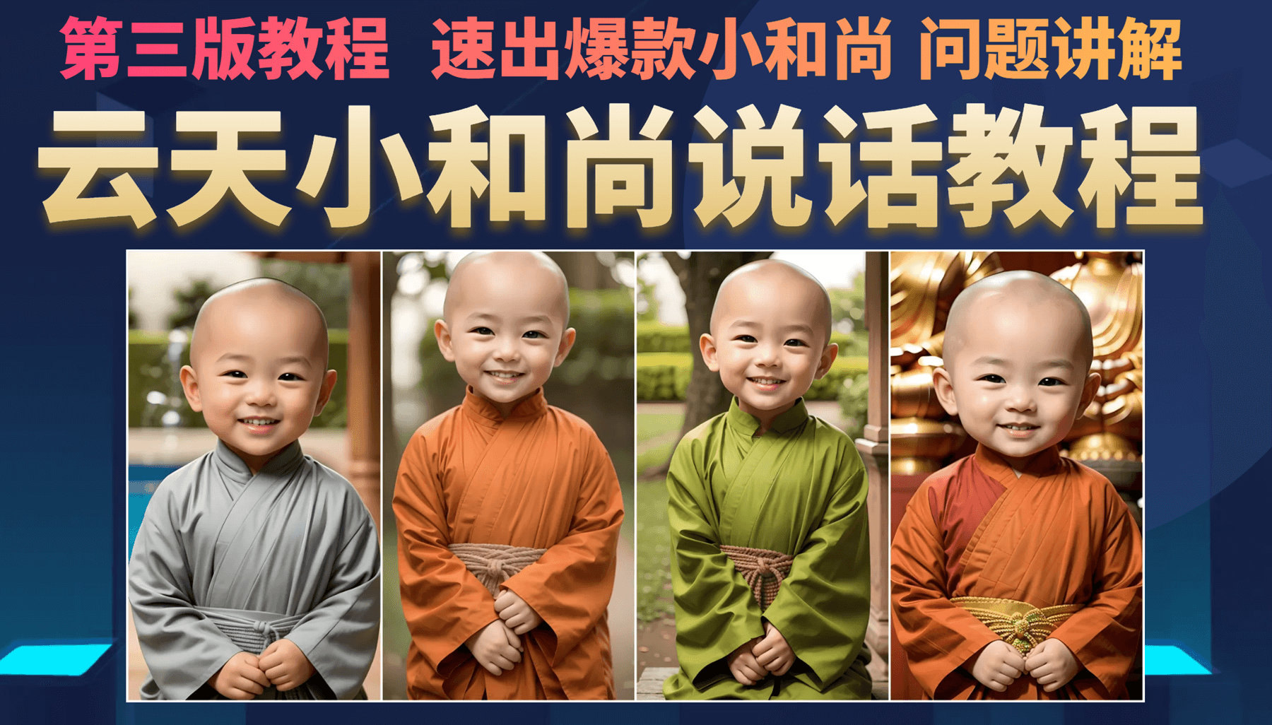 云天小和尚会说话，7天万粉（第3版教程）速创网赚项目-副业赚钱-互联网创业-资源整合速创园