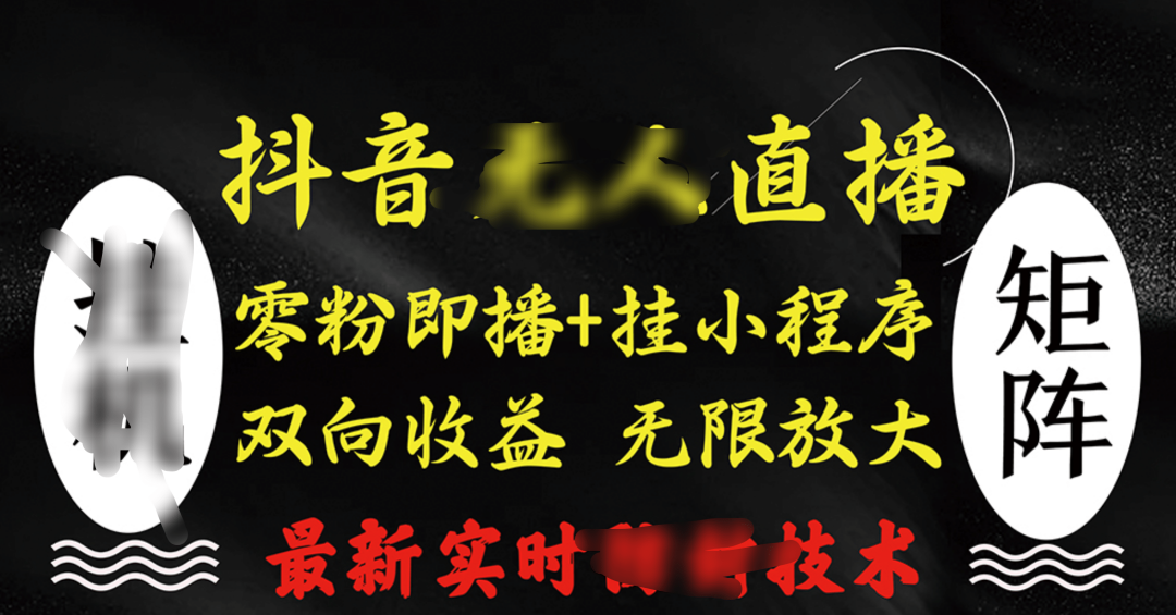抖音无人直播最新独家玩法，小雪花+撸音浪双向收益，可矩阵放大速创网赚项目-副业赚钱-互联网创业-资源整合速创园